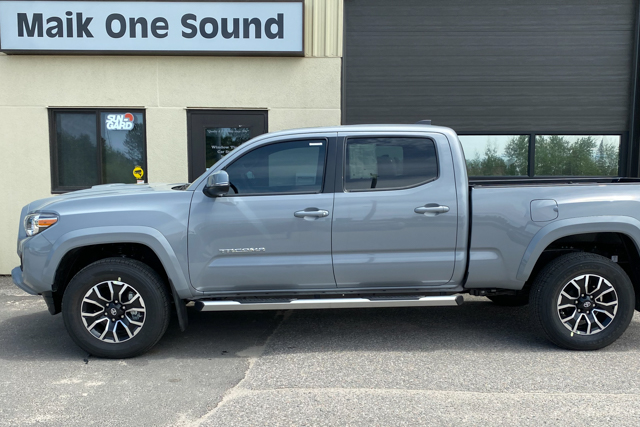 Toyota 2020 Tacoma with professional window tint in North Bay